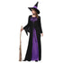 1 set female halloween witch plus size long dress terror costume autumn winter party dresses(with bib and hat)